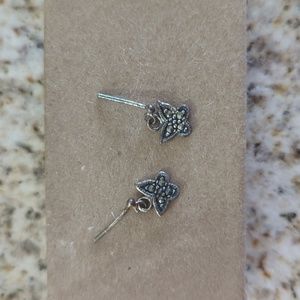 Sterling silver butterfly earrings